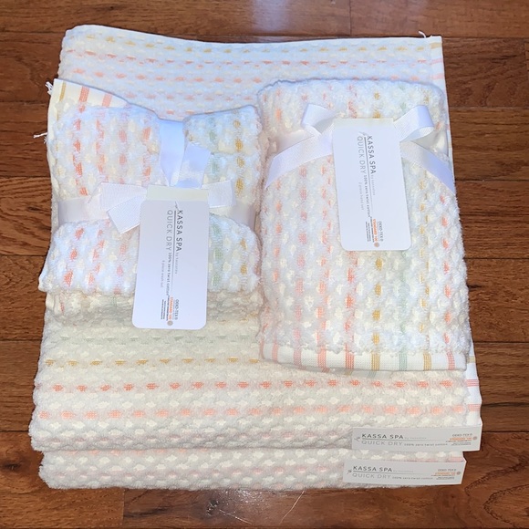 Kassatex Bath Kassa Spa Quick Dry By Kassatex 0 Cotton Towel Set